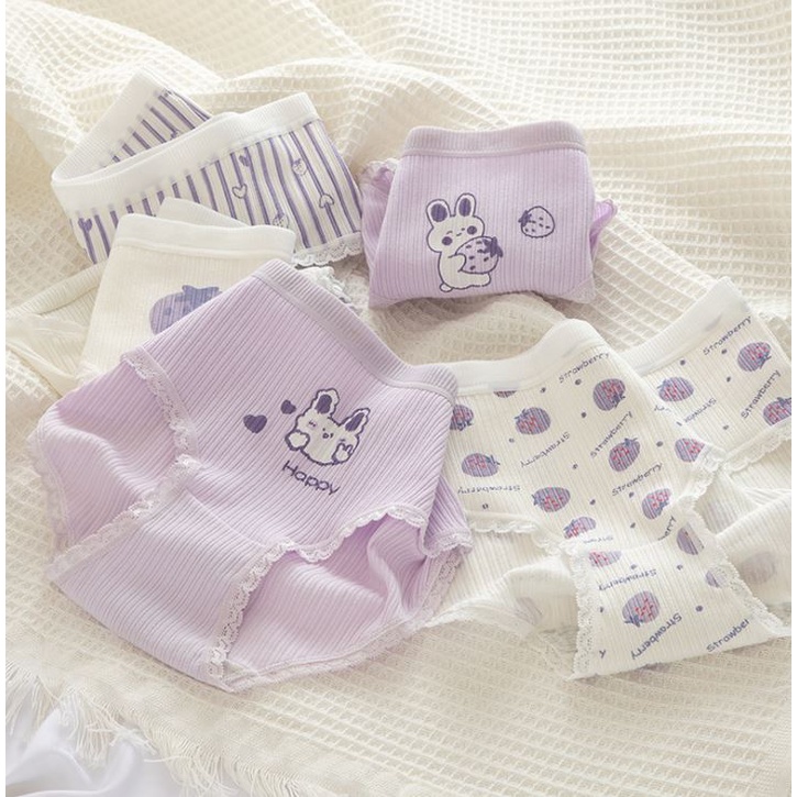 Đồ lót nữ cotton trơn thoáng mát, kháng khuẩn, thấm hút mồ hôi | BigBuy360 - bigbuy360.vn