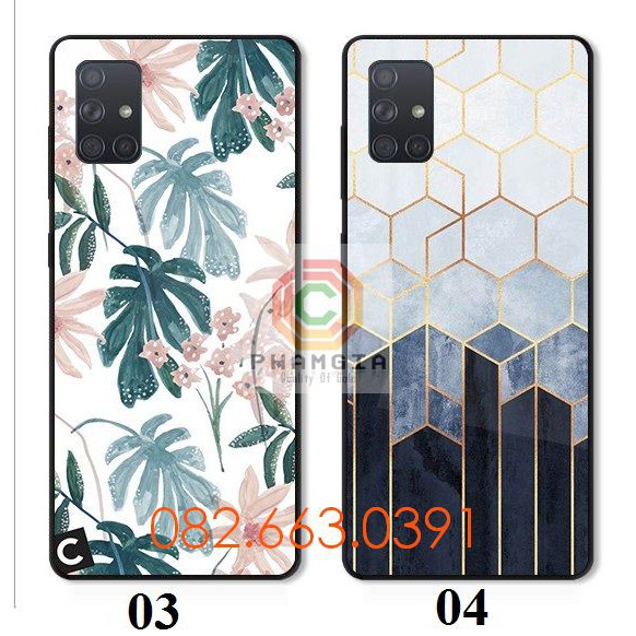 Ốp lưng ép kính Samsung A02S / A03s in hình nhiều mẫu đẹp
