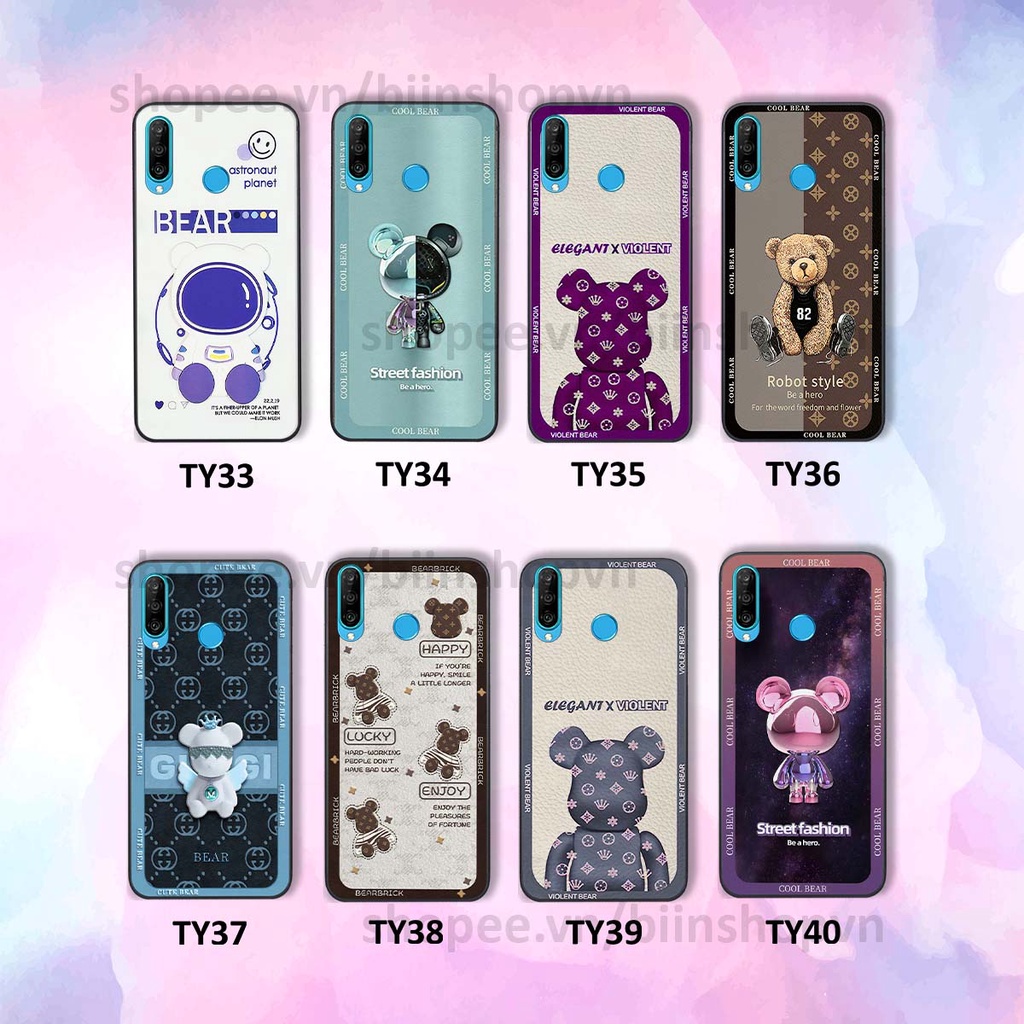 Ốp Huawei Nova 4e / P30 Lite hình gấu bear brick đẹp độc lạ, thời trang, cá tính