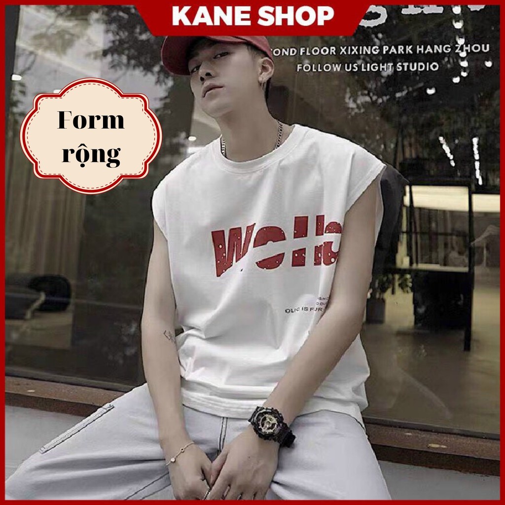 Áo ba lỗ nam KANE SHOP chất liệu cotton thoáng mát , áo tanktop nam tập gym, đi biển