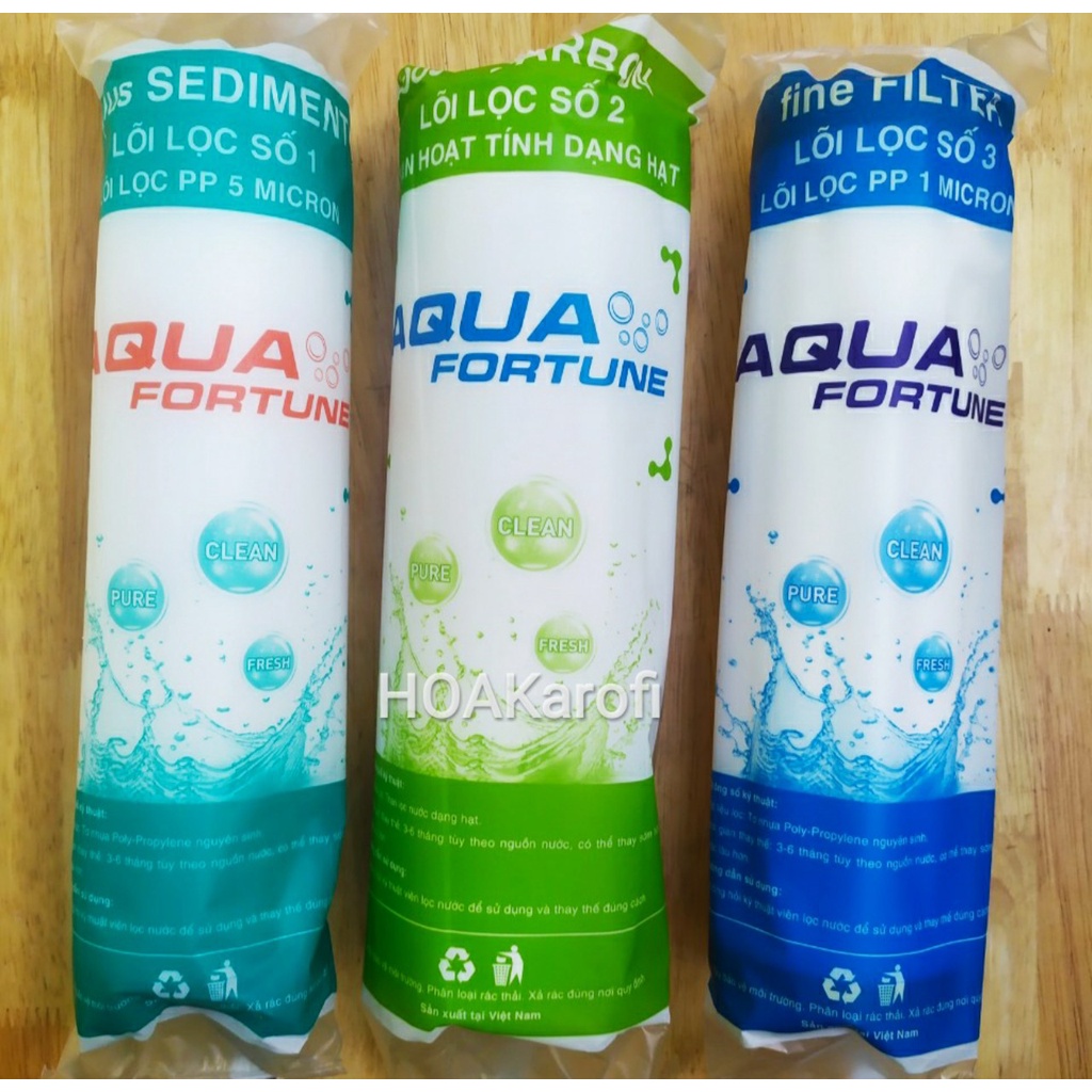 Lõi Lọc Nước Số 1 2 3 AQUA FORTUNE - Các Dòng Máy Lọc Nước RO