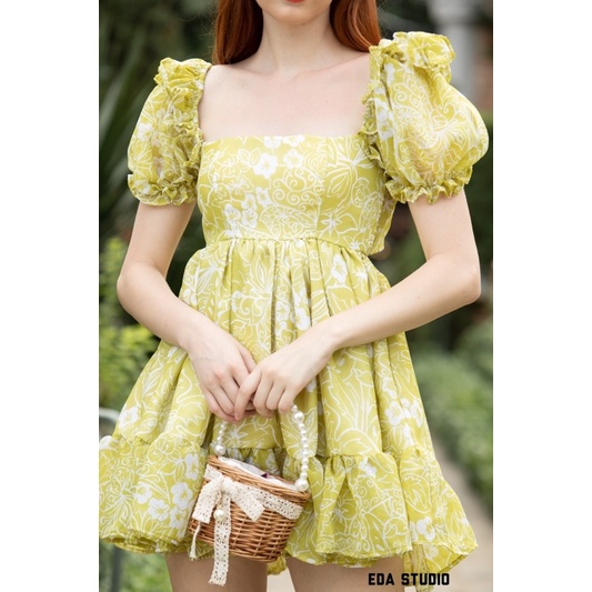 (Ảnh Thật) Đầm Xoè BabyDoll Nơ Lưng - Đầm Nữ Thiết Kế Cao Cấp Designed by EDA