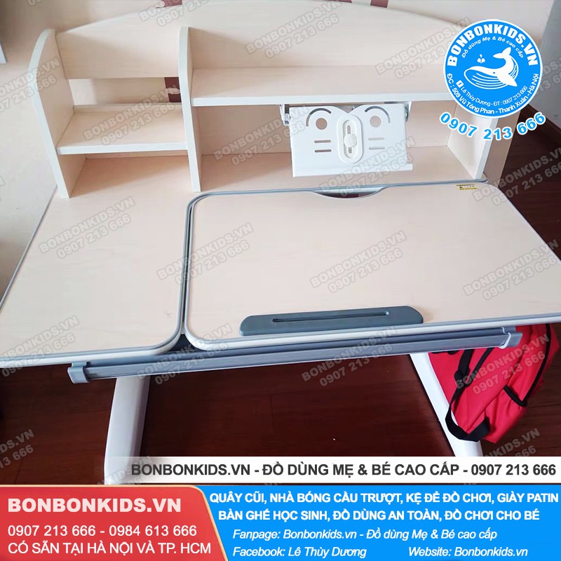 Bộ Bàn Ghế Học Sinh Cao Cấp Newber G570-350 (Bàn 100cm gỗ tự nhiên) | BigBuy360 - bigbuy360.vn