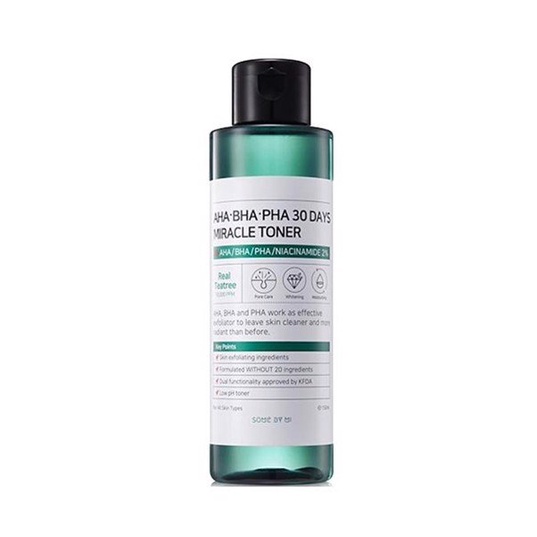 Nước hoa hồng Some By Mi AHA-BHA-PHA 30 Days Miracle Toner Some By Mi AHA chai 150ml