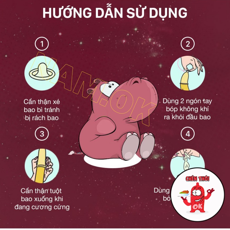 Bao Cao Su Feel 4 trong 1 Kéo Dài Thời Gian, BCS Gân Gai Lớn Tăng Khoái Cảm, Hộp 12 BCS