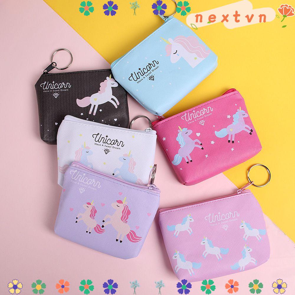 Ví Đựng Tiền Xu Họa Tiết Ngựa Một Sừng Dễ Thương