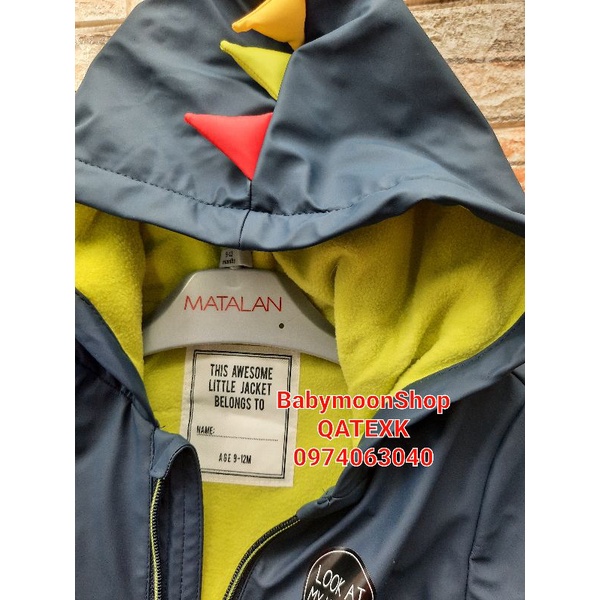 Áo Khoác Cho Bé Chống Nước Đi Mưa Matalan Dư Xịn
