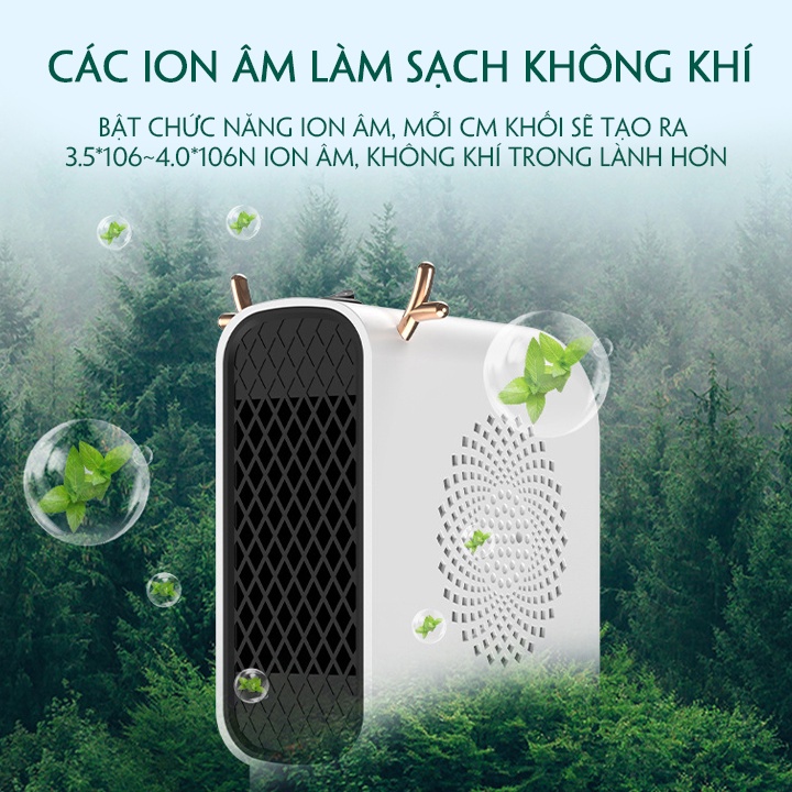 Quạt sưởi mini để bàn công suất 500W làm nóng cực nhanh - Cây máy sưởi mini mùa đông