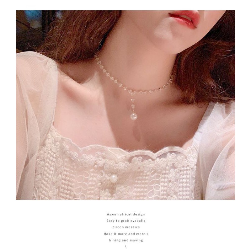 💖 Dây chuyền choker kề đá cườm lấp lánh ✨✨✨