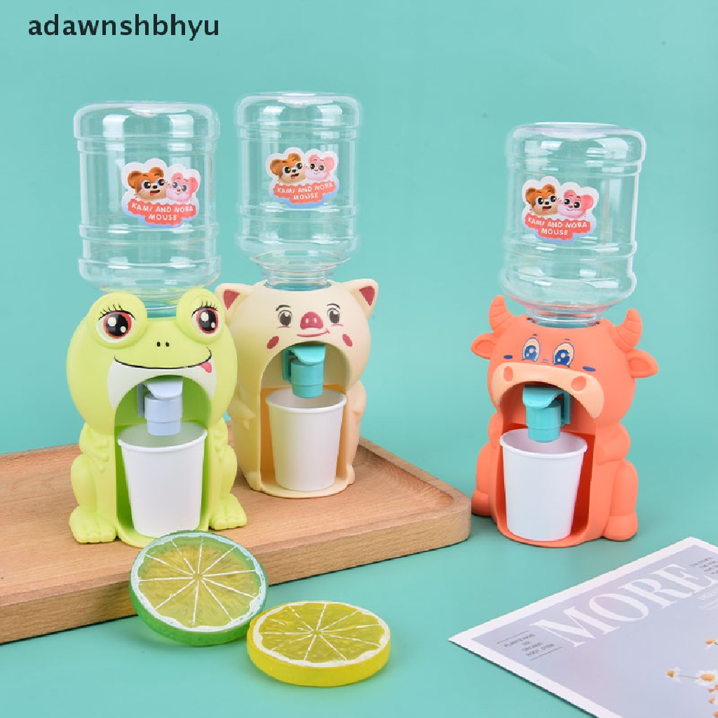 [adawnshbhyu] Mini Water Dispenser For Children Gift Cold/Warm Water Drinking Fountain Toy .