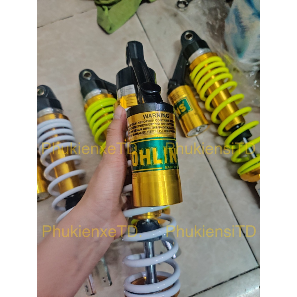 Phuộc sau OHLINS bình dầu lắp AIRBLADE NOUVO4 PCX IMPULSE SHARK FELIZ ...