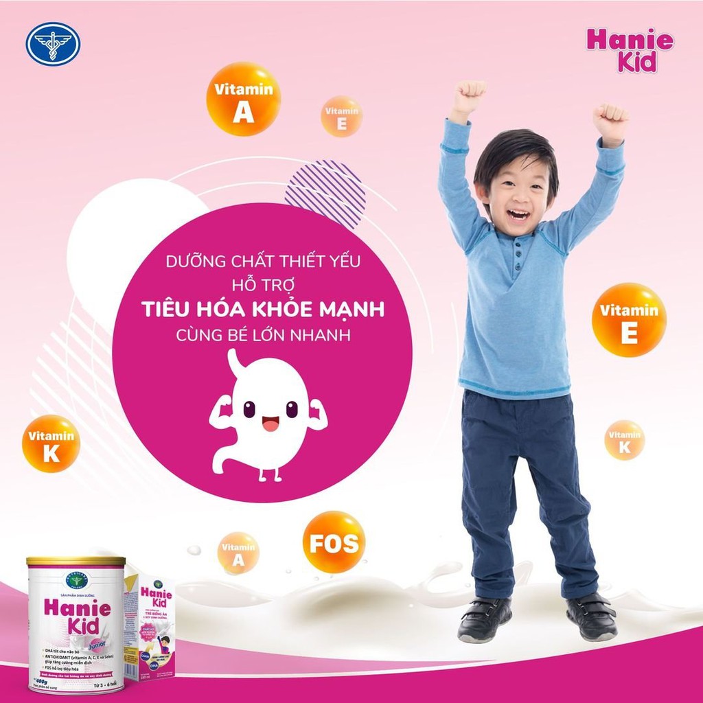 Sữa nước tăng cân Nutricare Hanie Kid cho trẻ biếng ăn,suy dinh dưỡng (180ml x 48 hộp)