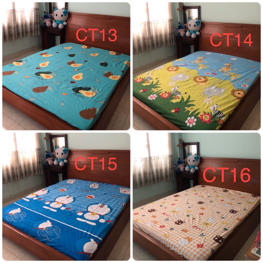 Ga chống thấm cotton cao cấp 1m6x2m/1m8x2m cao 10cm
