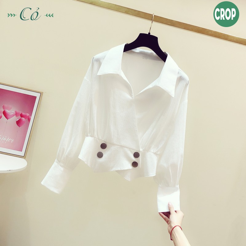 Áo sơ mi CROPTOP - CROP