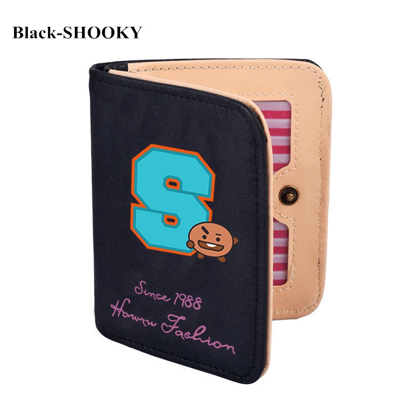 KPOP BT21 Short Wallet BTS Cartoon Card Pack Letter wallet