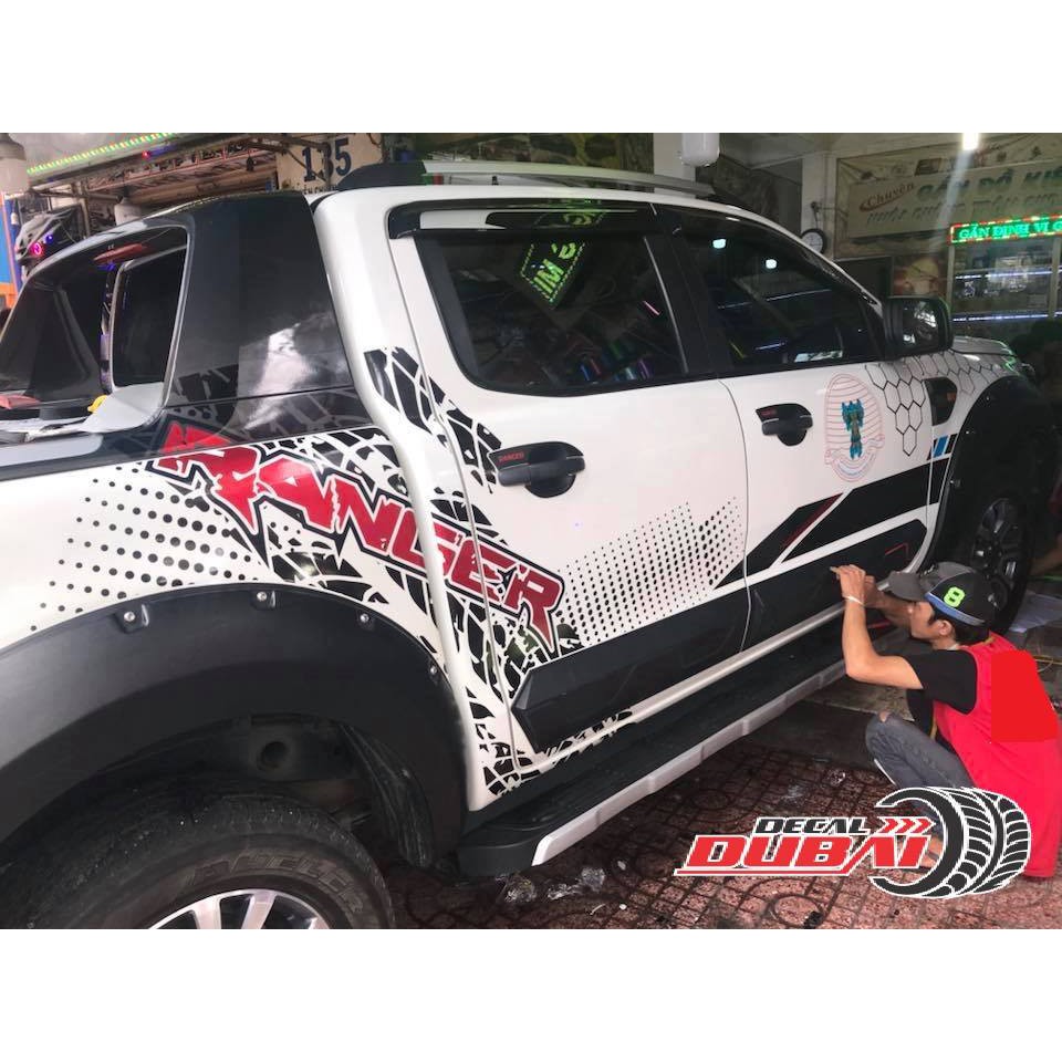 Tem dán sườn xe ranger