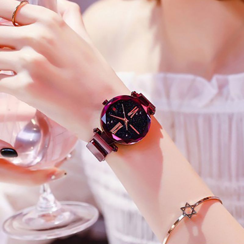 Đồng hồ đeo tay dây thép lưới không gỉ thời trang cho nữ | BigBuy360 - bigbuy360.vn