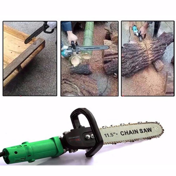 Lưỡi cưa xích Chain Saw gắn máy mài - Chuyển đổi máy cưa gỗ