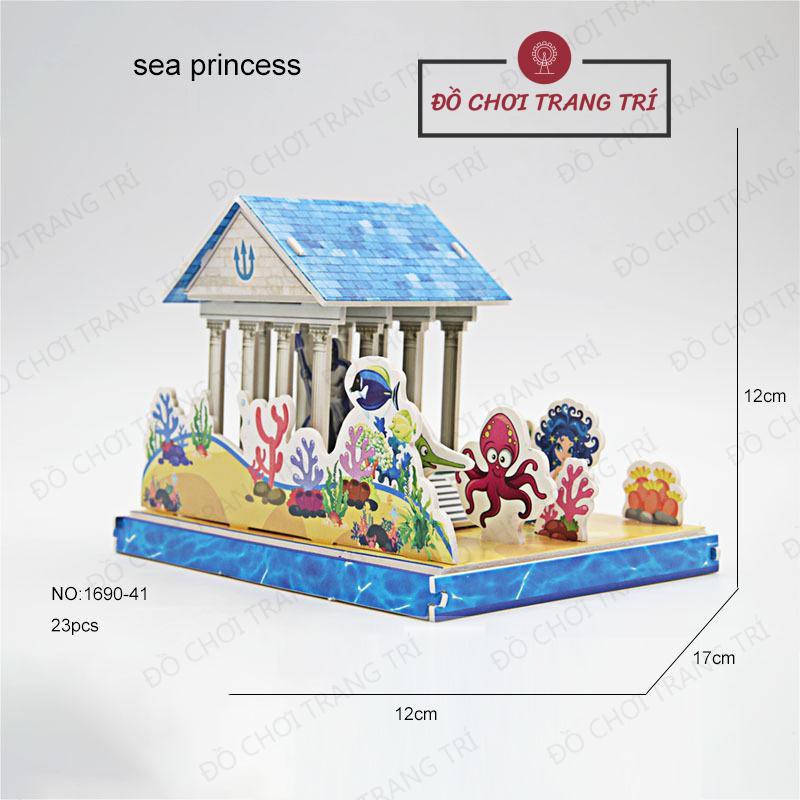 Mô hình 3D tự lắp ráp cho bé - Khu giải trí, nghỉ dưỡng