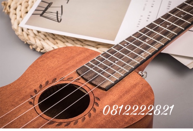 Đàn Ukulele Andrew concert lá lúa - tặng đầy đủ phụ kiện