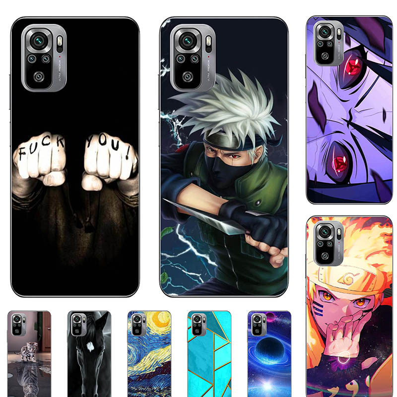 Ốp Lưng Silicone Mềm In Hình Hoạt Hình Naruto Đáng Yêu Cho Xiaomi Redmi Note 10 Note10 5g 6.5 "