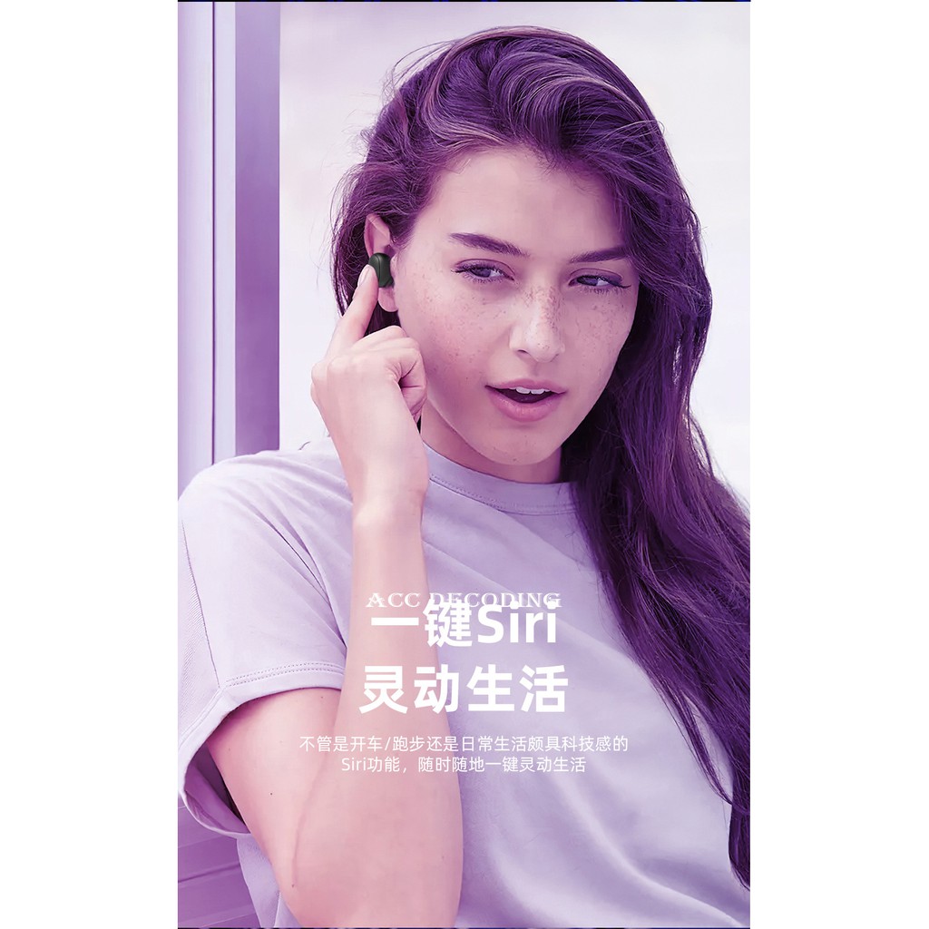 Tai  nghe Bluetooth E10 MiPods V5.1 kết nối tự động 2 tai âm thanh vòm 8D Hifi, tai nghe game