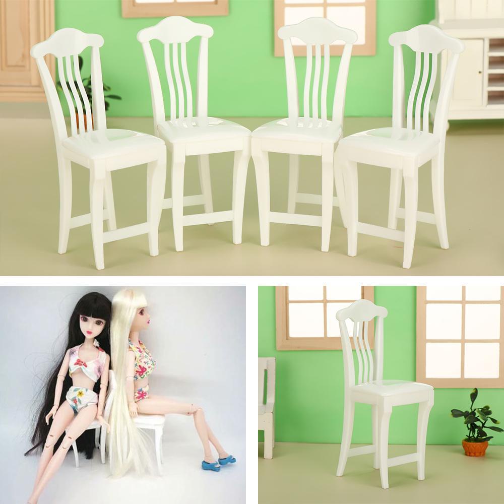 1 / 2 / 4 Ghế Nội Thất Mini Tỉ Lệ 1 / 6 1 / 12 Trang Trí Nhà Búp Bê
