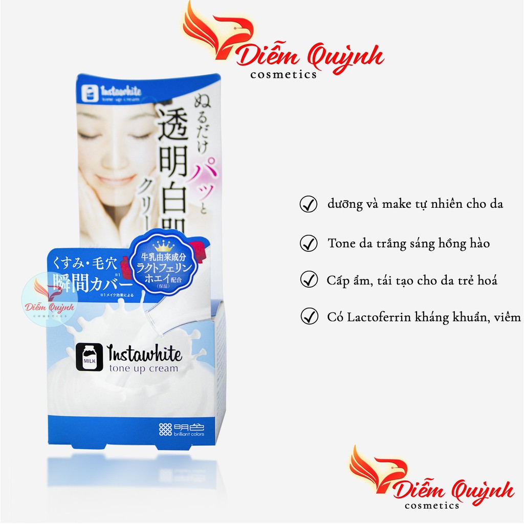 Kem Dưỡng Trắng Da nâng tông Instawhite Tone Up Cream Meishoku Nhật 50g