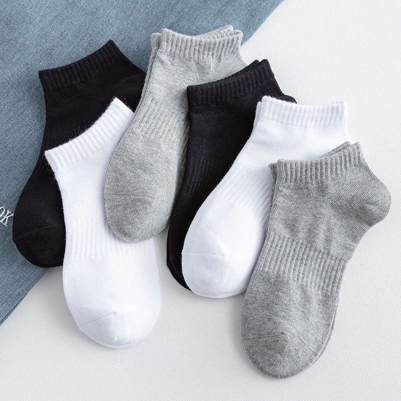 Vớ Cotton Cổ Thấp Chống Trượt Thấm Hút Mồ Hôi Thời Trang