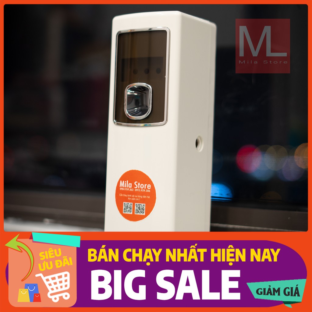 [GIAO NHANH 1H] Máy xịt phòng tự động ML68 (TẶNG BÌNH XỊT) - Inbox chọn mùi hình cuối