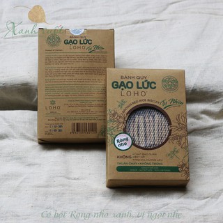 Bánh quy gạo lức- natural brown red biscuit- bánh quy gạo lức rong nho/ sen điều