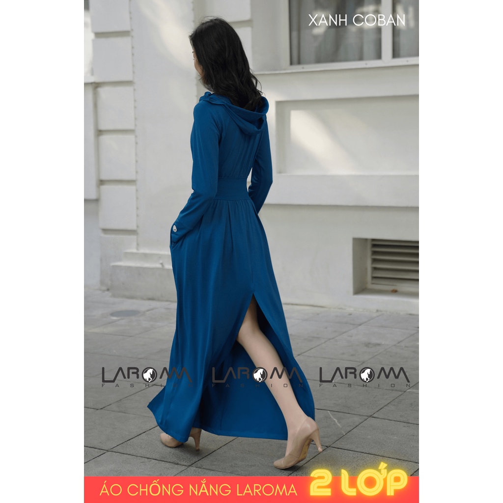 LAROMA Choàng chống nắng nữ 2 lớp UPF50+ | Làm mát | Kháng khuẩn | Khử mùi