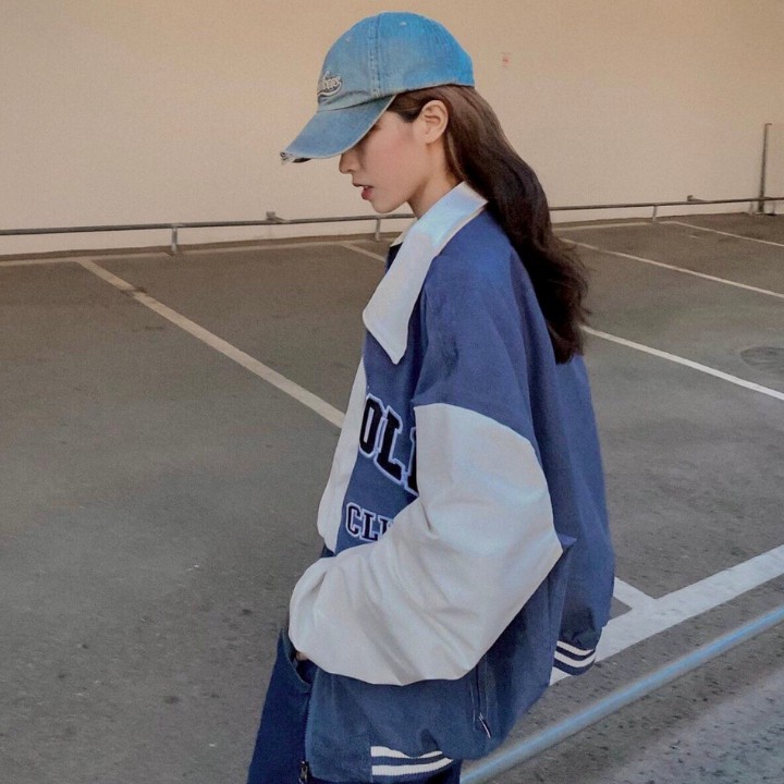 Áo bomber nhung tăm, Áo bomber nữ cổ bẻ có khóa form rộng unisex STORE AK04 | BigBuy360 - bigbuy360.vn