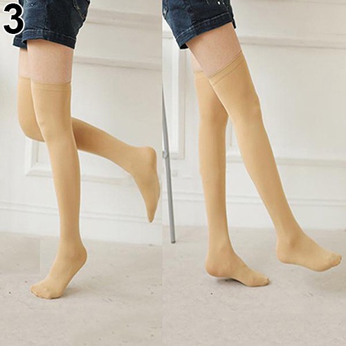 Tất đùi màu trơn giữ ấm dành cho nữ