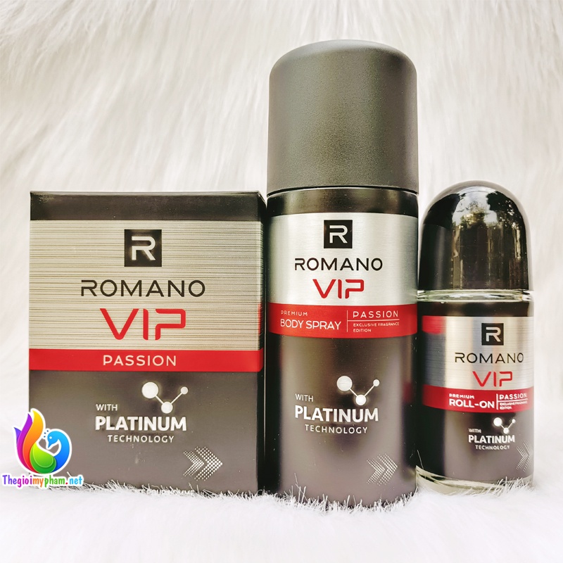 Nước Hoa Romano Vip Passion 50ML/Xịt 150ML/Lăn 50ML