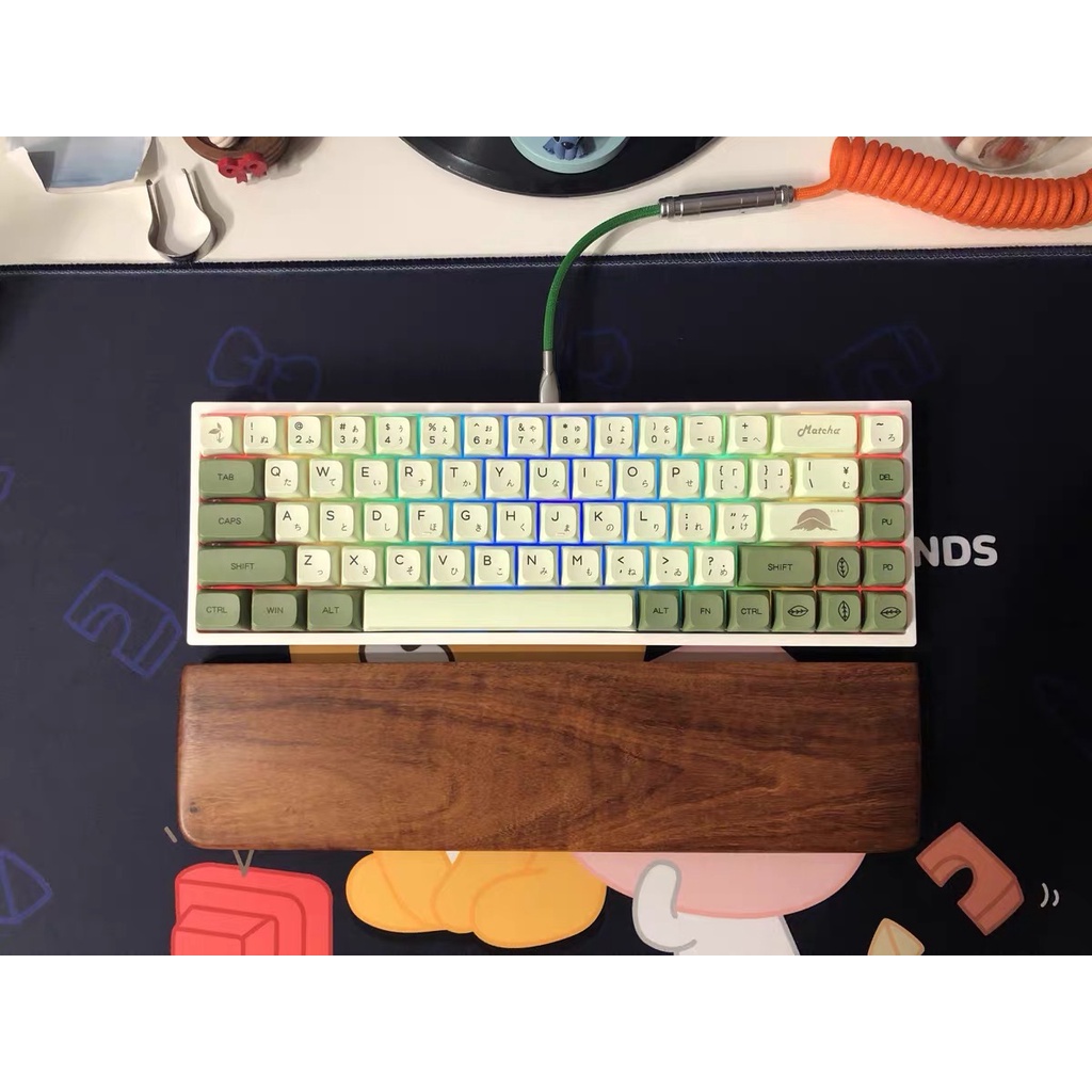 Keycap bàn phím phong cách đồ ăn siêu cute Dry Martini XDA cao độ PBT 124 phím