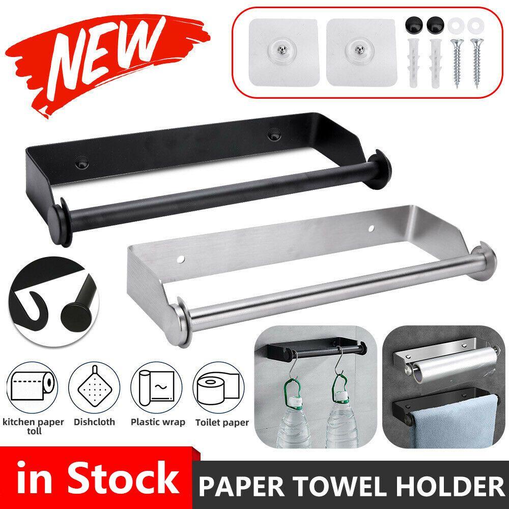 Giá Đỡ Khăn Giấy Cuộn Bằng Thép Không Gỉ Tiện Dụng Cho Phòng Tắm / Nhà Bếp