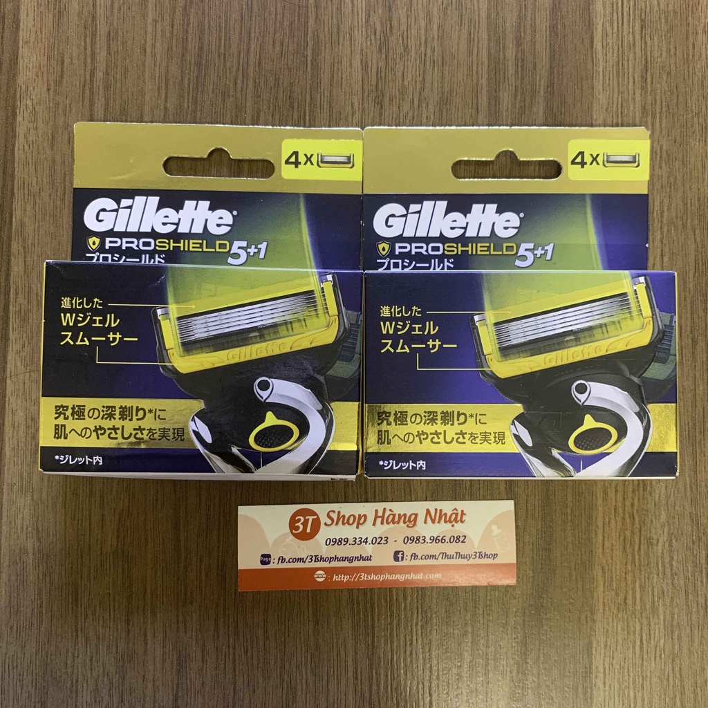Bộ lưỡi dao cạo Gillette PROSHIELD 5+1