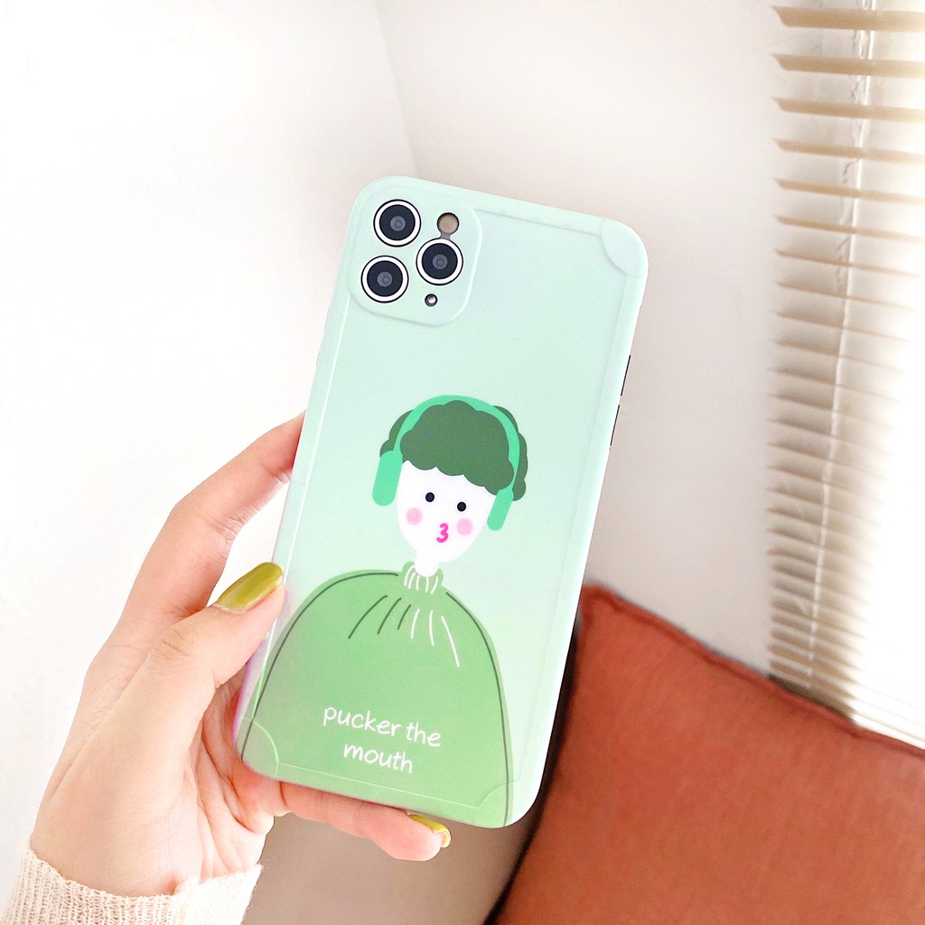 Ốp lưng iphone Trà Xanh IMD dày viền nổi 5/5s/6/6plus/6s/6splus/7/7plus/8/8plus/x/xs/11/12/pro/max/plus/promax | BigBuy360 - bigbuy360.vn