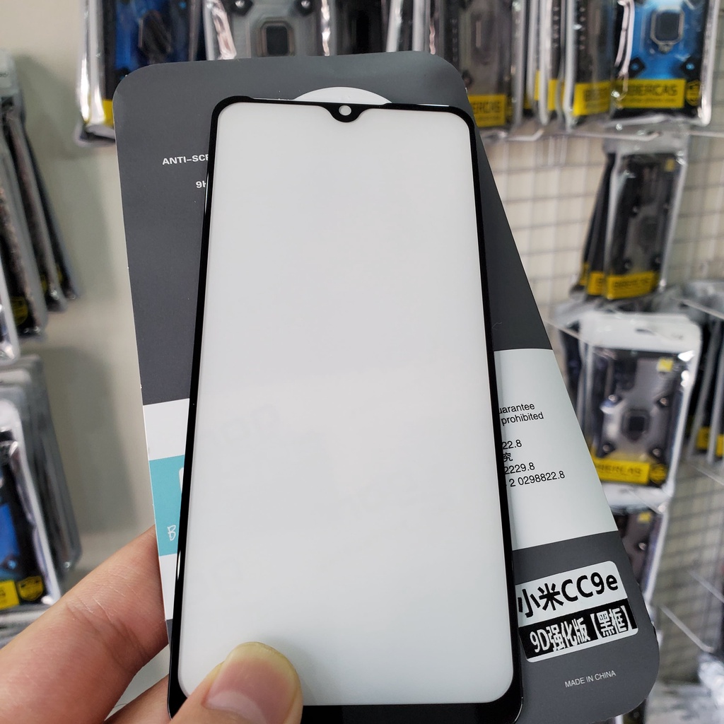 Cường lực Gor Full 9D cho Xiaomi Mi A3 / CC9e dùng chung cao cấp siêu đẹp ( đen )