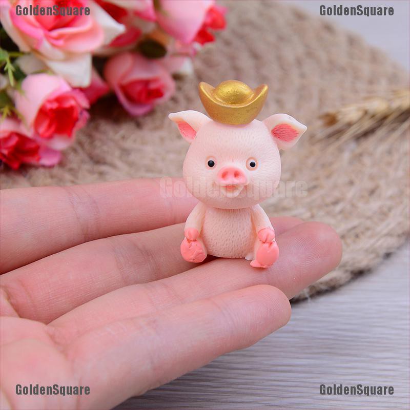 Set 5 Tượng Heo Con Dễ Thương Dùng Để Trang Trí Vườn Cây Tiện Dụng