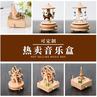 Hộp nhạc thủ công bằng gỗ cực đẹp