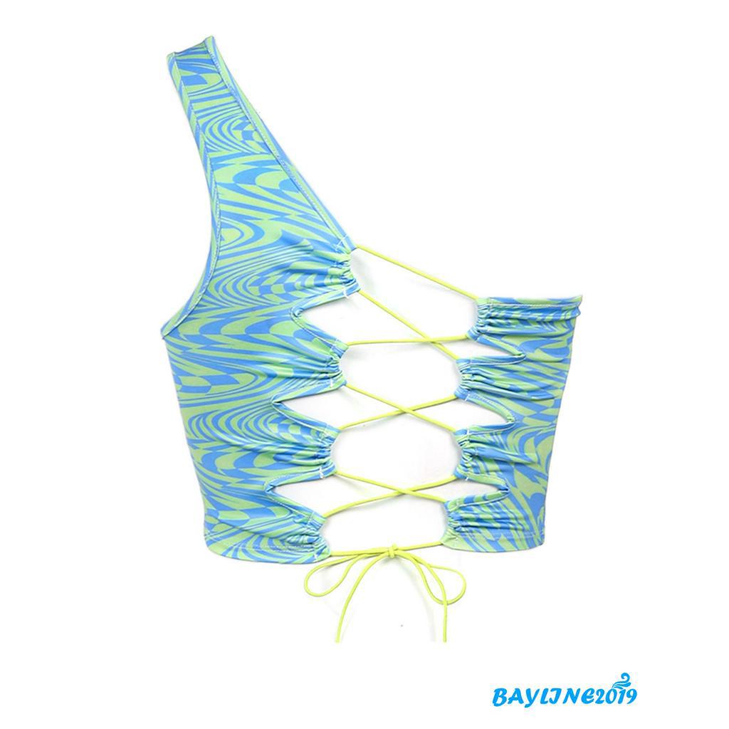 Áo Lửng Lệch Vai Thời Trang Quyến Rũ Cho Nữ