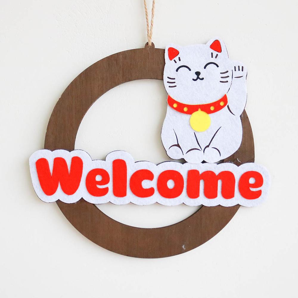 Bảng gỗ trang trí WELCOME