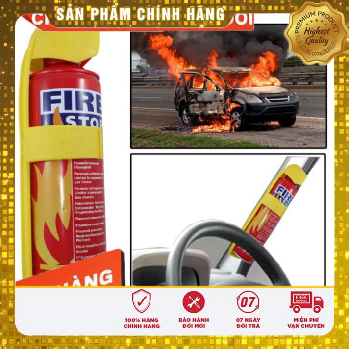 Bình cứu hoả 500ml dạng xịt. Bình chữa cháy mini FireStop NEM