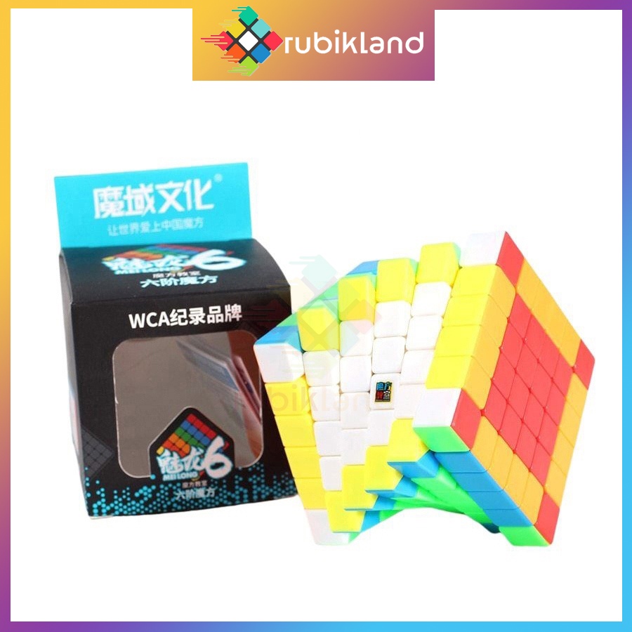 Rubik 6x6 Stickerless MoYu MeiLong MFJS Rubic 6 Tầng 6x6x6 Đồ Chơi Trí Tuệ Trẻ Em