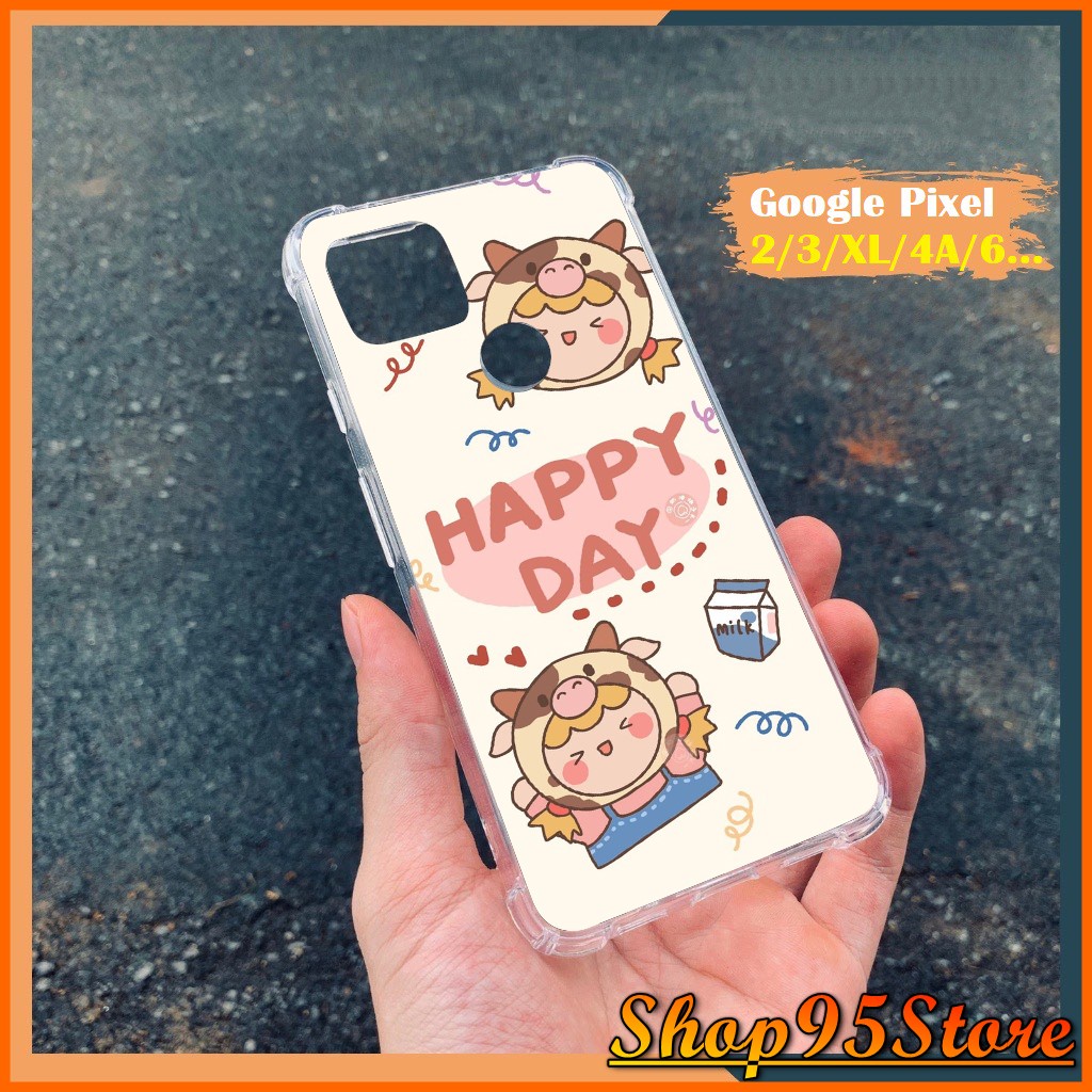 Ốp lưng chống va đập in BÒ Google Pixel 6 6pro 6A 2 2XL Pixel 3 3XL Pixel 3A XL Pixel 4 4XL 4A 4A