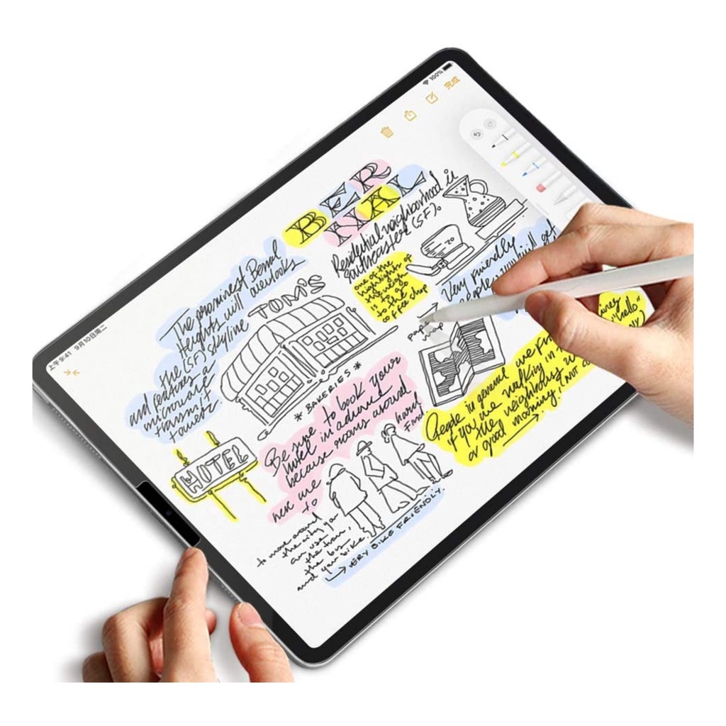 Dán màn hình Paperlike ipad Paper like Chống vân tay cảm giác vẽ như trên giấy GEN 9 10 10.2 11 12.9 MINI 5 6 9.7 2022
