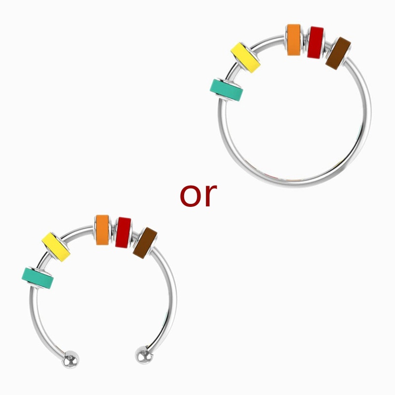 Vòng Xoay Kèm Hạt Phẳng Giảm Căng Thẳng Cá Tính Cho Nam Và Nữ