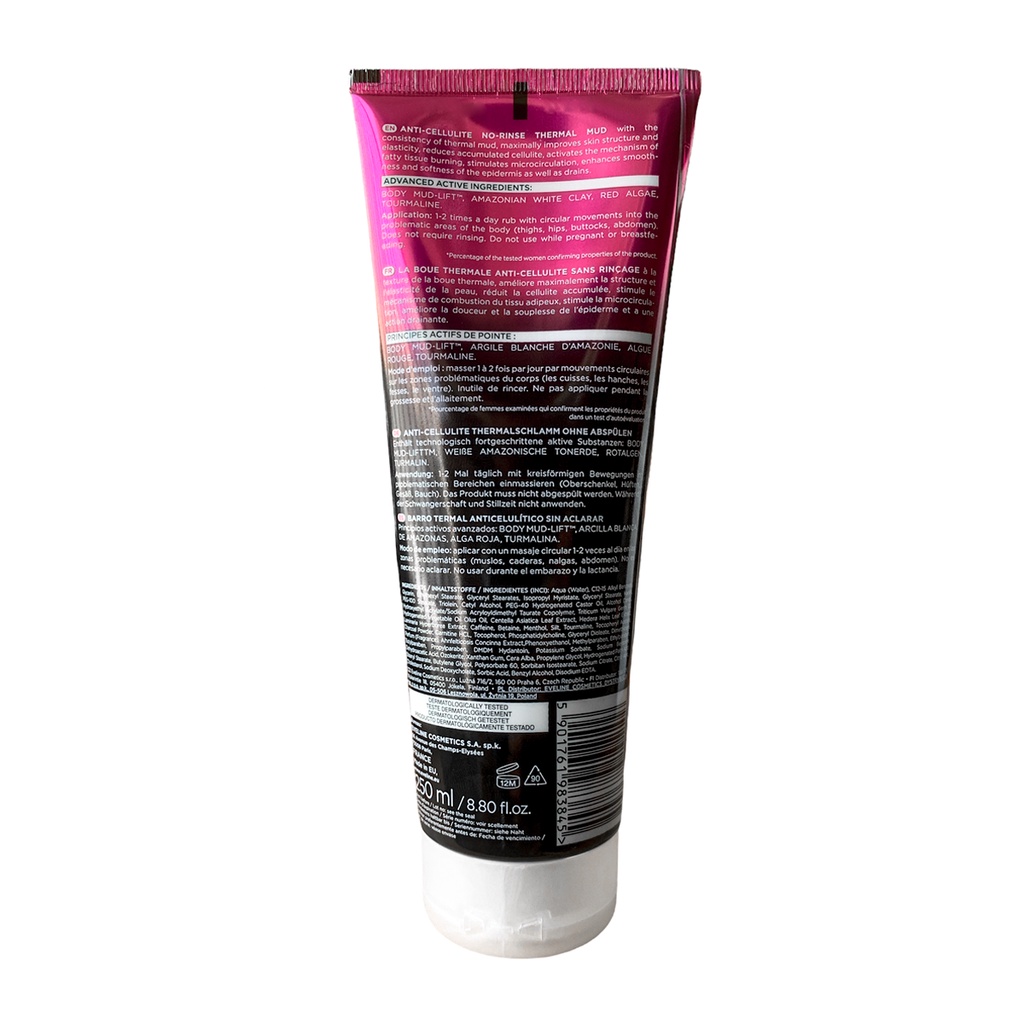 Gel Tan Mỡ 4D EVELINE Lạnh, Không Nhờn, Kích Thích Đốt Cháy Mỡ Tuýp 250ml